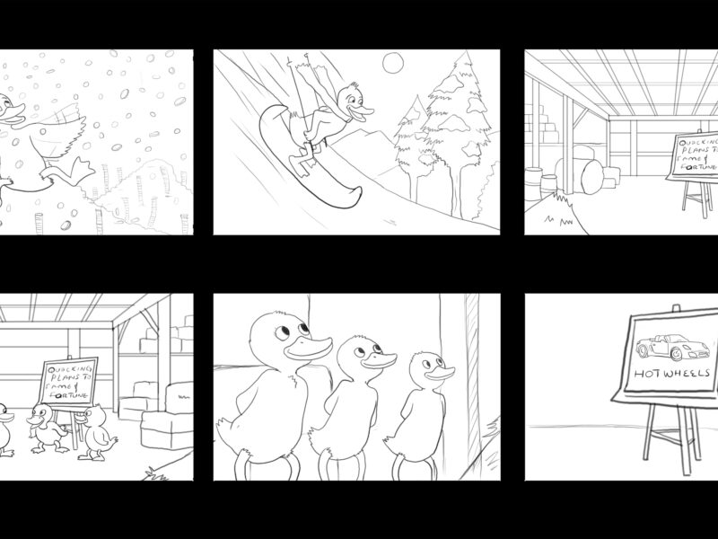 Duck story storyboard 2